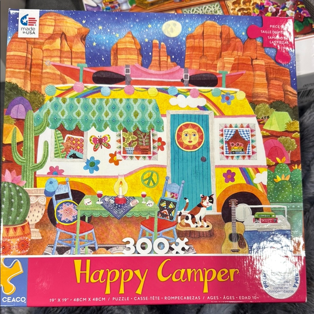 Ceaco Happy Camper 300-Piece Puzzle - Colorful Design